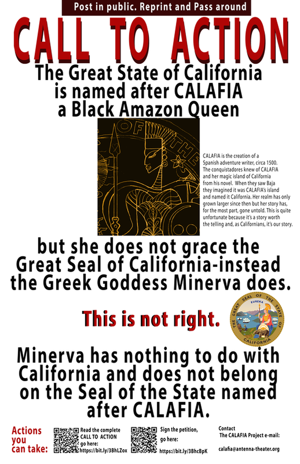 Antenna Theater archive image: call to action poster flat.