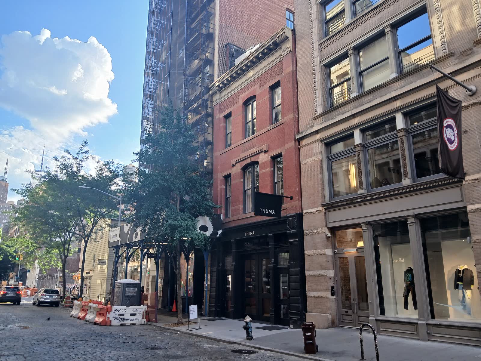 The cast-iron building at 99 Wooster Street in SoHo, Manhattan, in June 2025