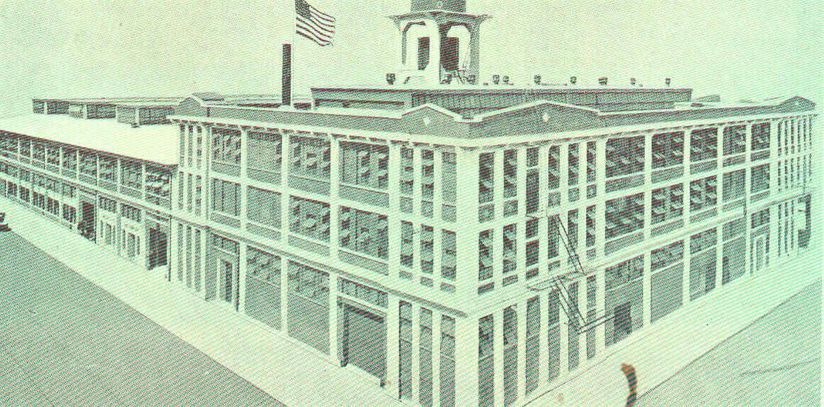 A period trade publication image of an American Can Company plant in San Francisco