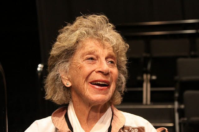 The dancer and choreographer Anna Halprin at the University of San Francisco