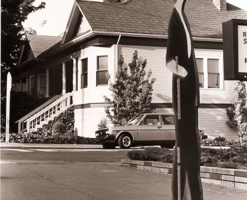 Archive photograph from Moving Sculptures, Antenna Theater's 1982 project