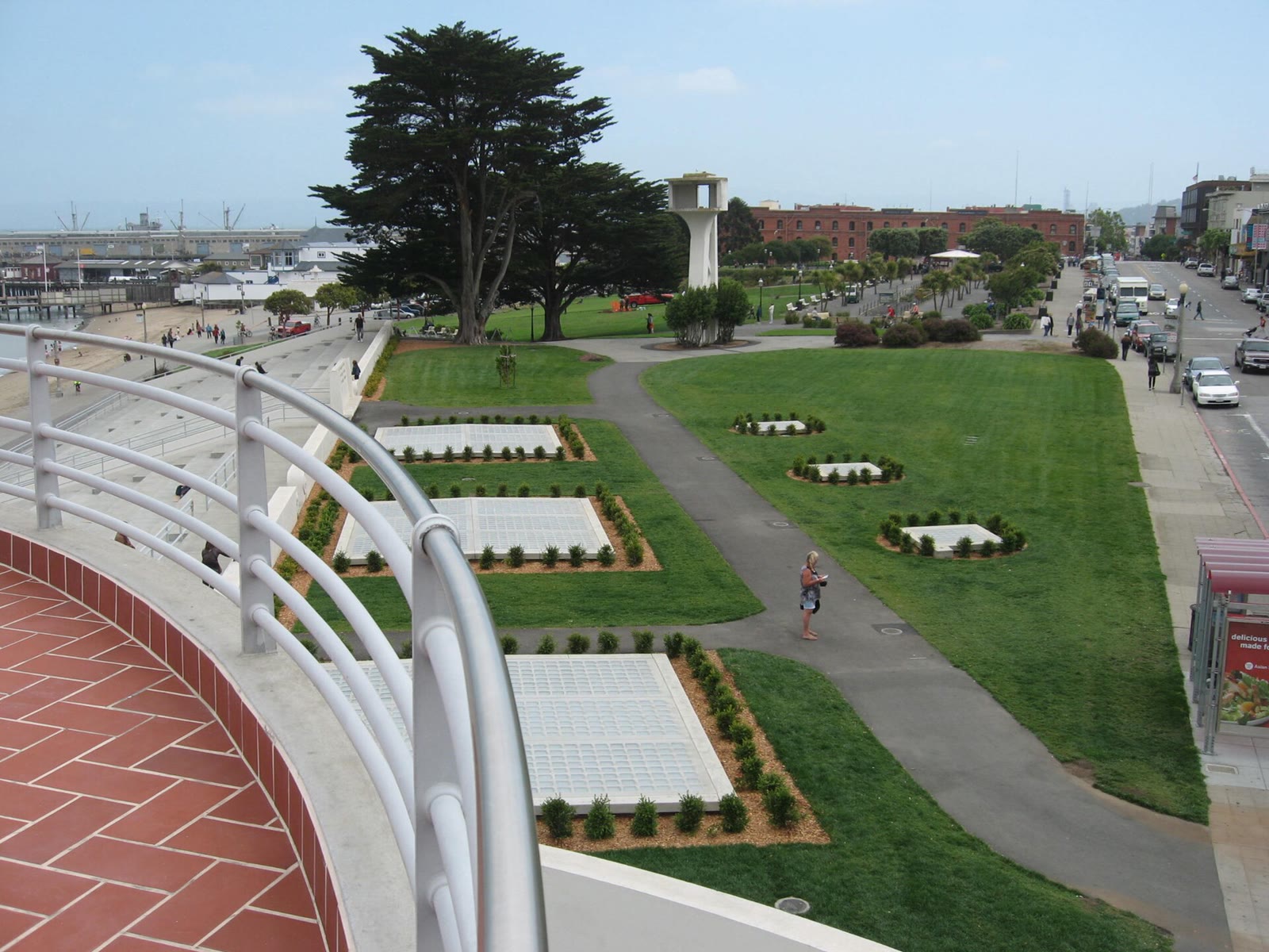 The restored concrete bleachers at Aquatic Park, San Francisco Maritime National Historical Park, in 2011