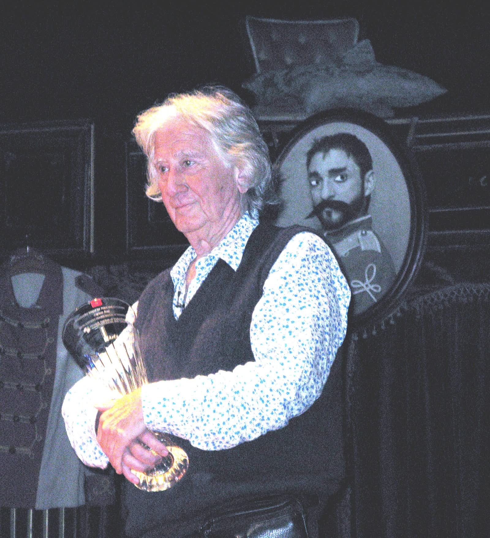 Augusto Boal speaking at the Abbey Theatre in Dublin in April 2008