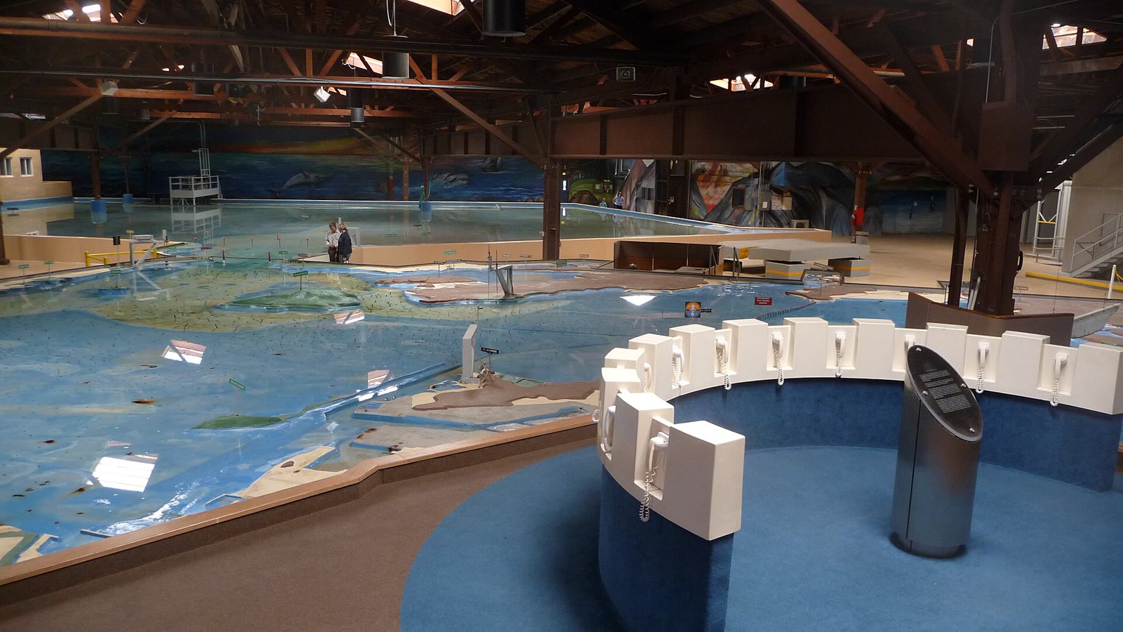Part of the Army Corps of Engineers Bay Model, a working hydraulic model of San Francisco Bay, in Sausalito