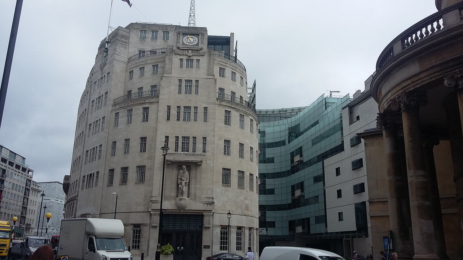 Exterior of BBC Broadcasting House in London