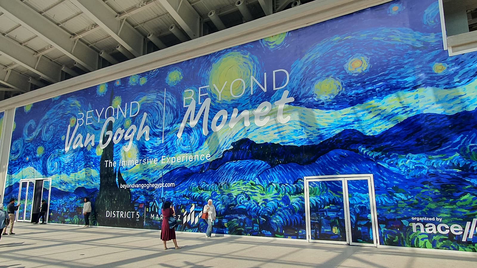 Projections inspired by Vincent van Gogh's paintings at Beyond Van Gogh: The Immersive Experience in Egypt