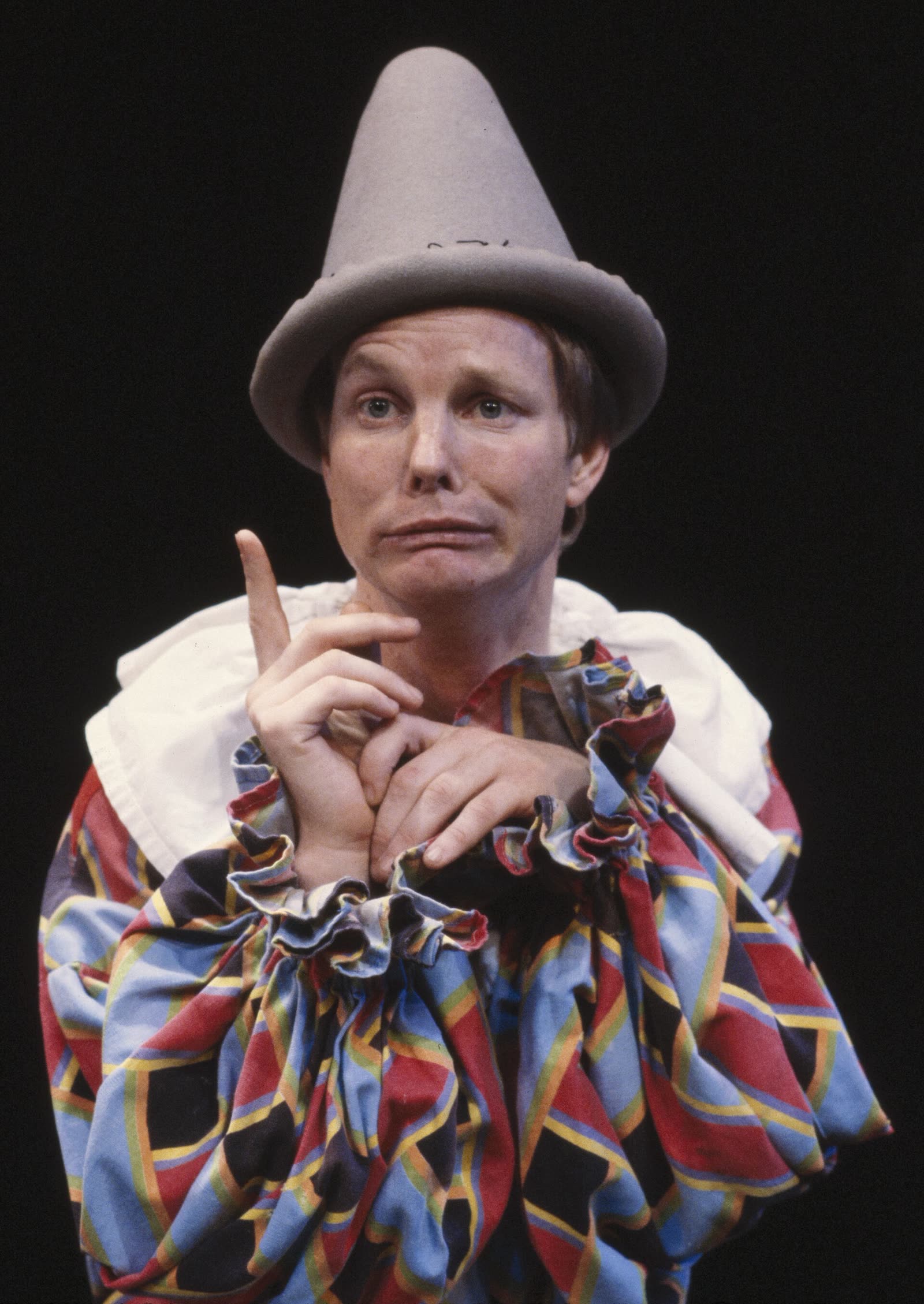 Portrait of actor and clown Bill Irwin in June 1982