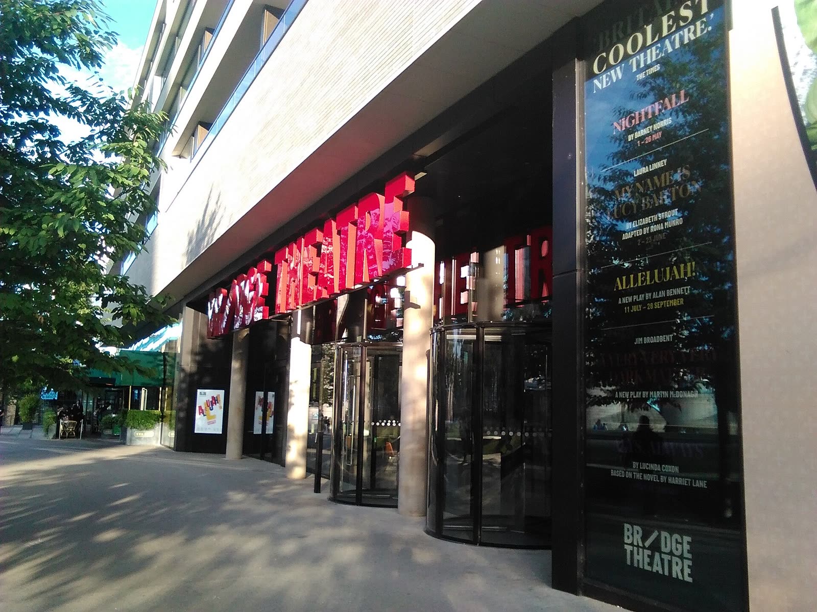 Exterior of the Bridge Theatre in London