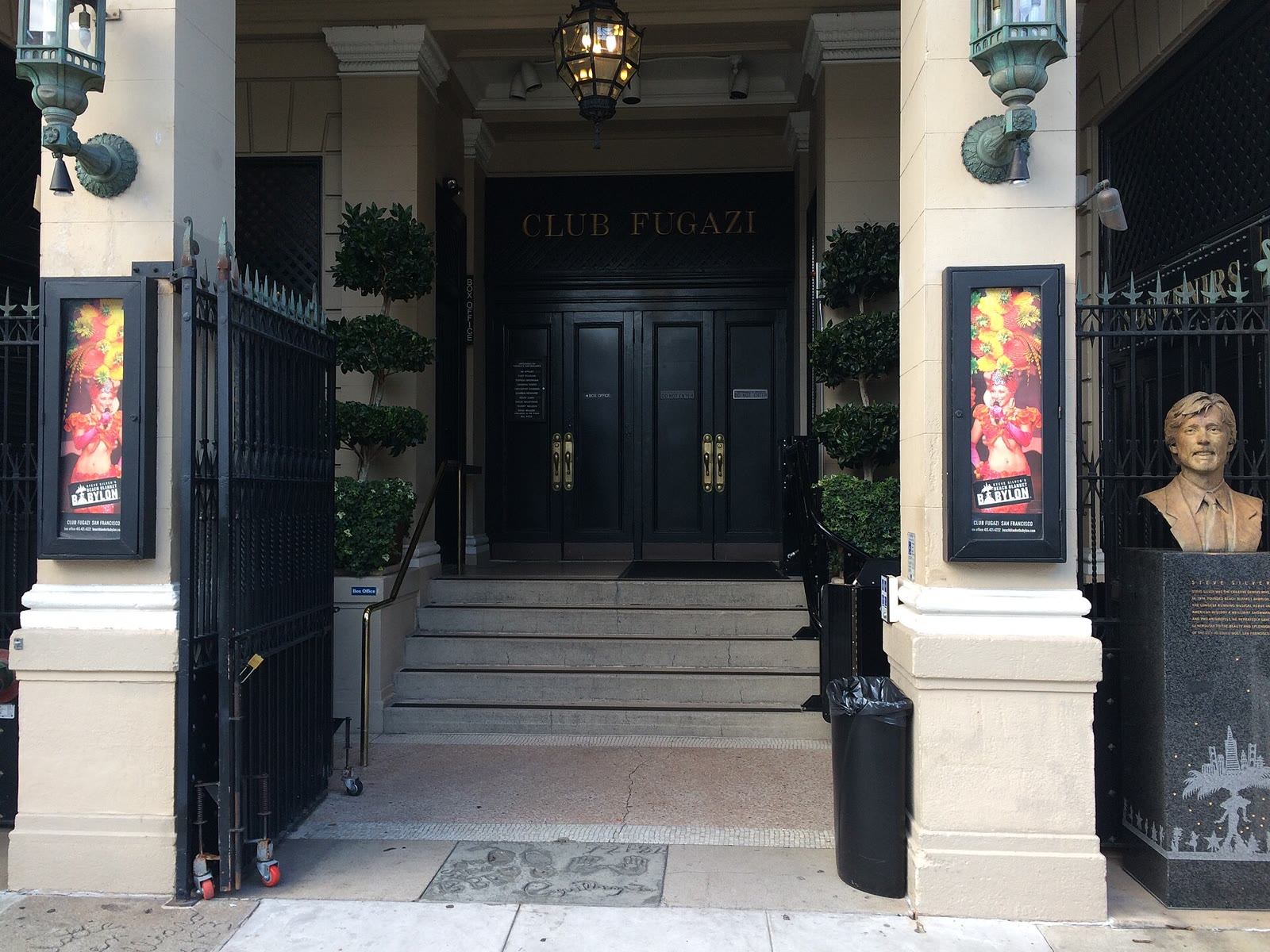 The entrance to Club Fugazi in San Francisco's North Beach in February 2017
