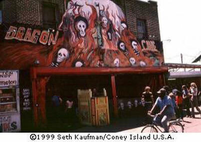 The Dragon Cave funhouse ride at Coney Island, which Chris Hardman refurbished in 1970