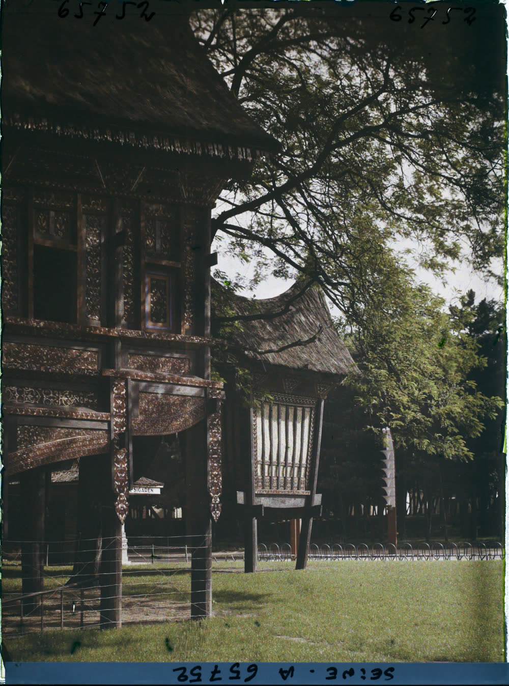 Pavilions of the Dutch East Indies section at the 1931 International Colonial Exposition in the Bois de Vincennes, Paris