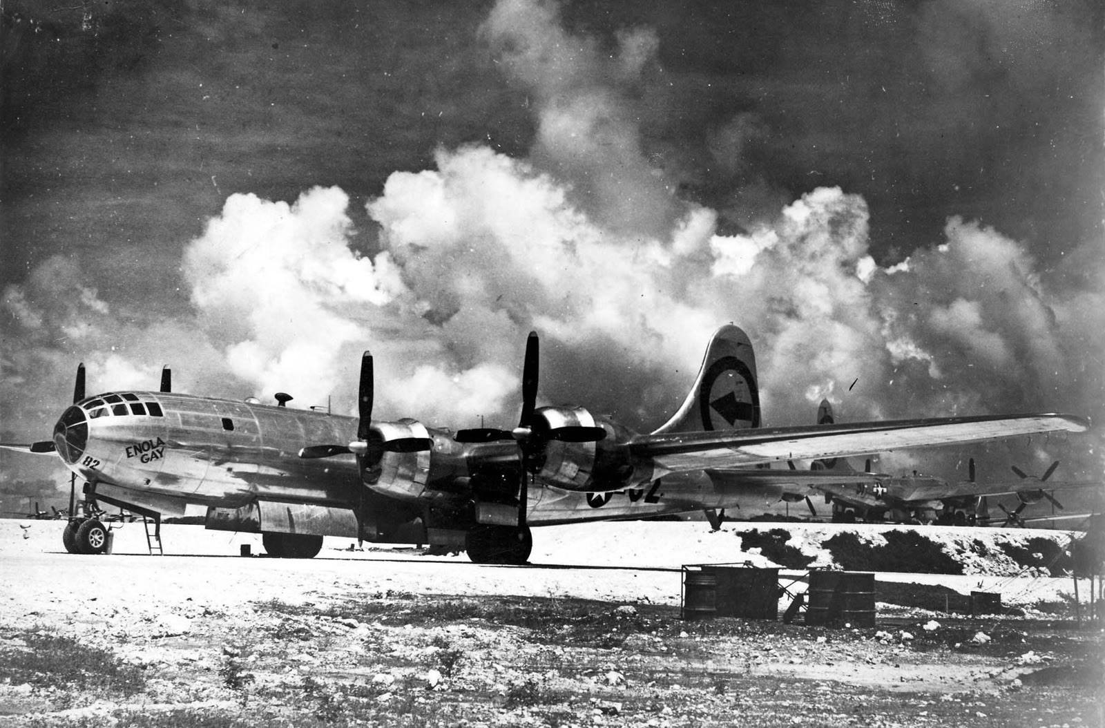 The B-29 Superfortress Enola Gay photographed in 1945, the year of the Hiroshima mission