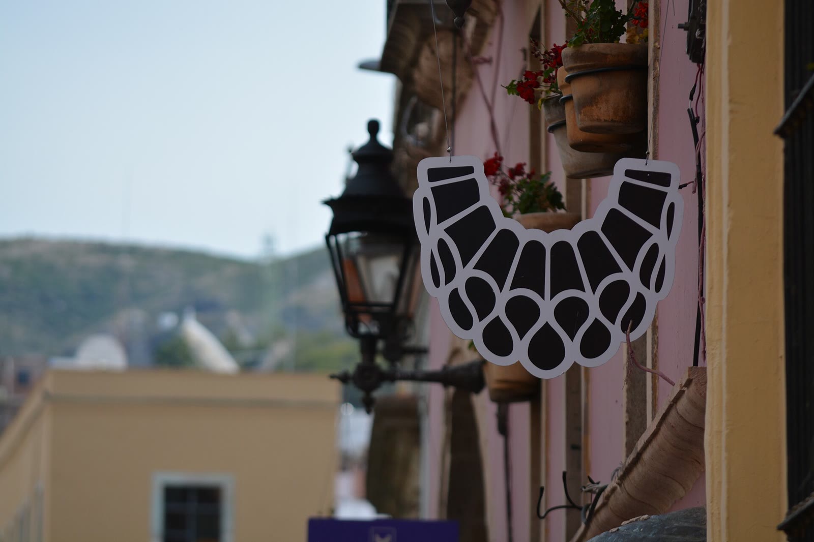 The Festival Internacional Cervantino logo displayed in Guanajuato, Mexico