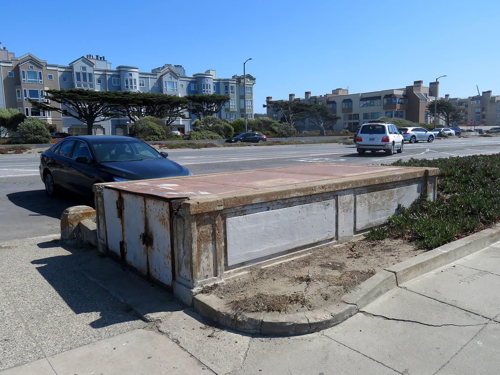 The former entrance of a pedestrian tunnel that once led between Ocean Beach and Playland-at-the-Beach