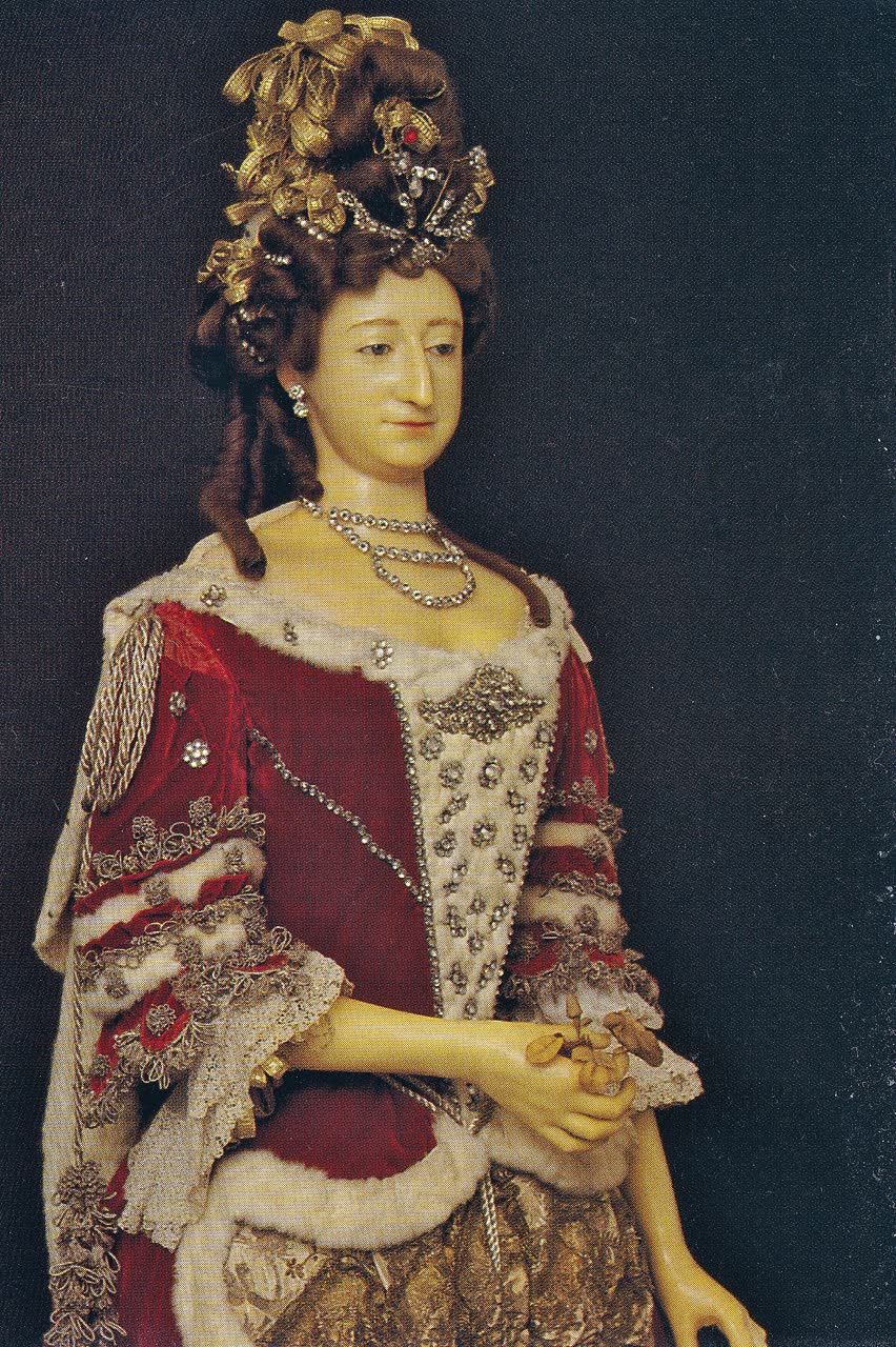 The wax funeral effigy of Frances Stuart, Duchess of Richmond and Lennox, kept at Westminster Abbey