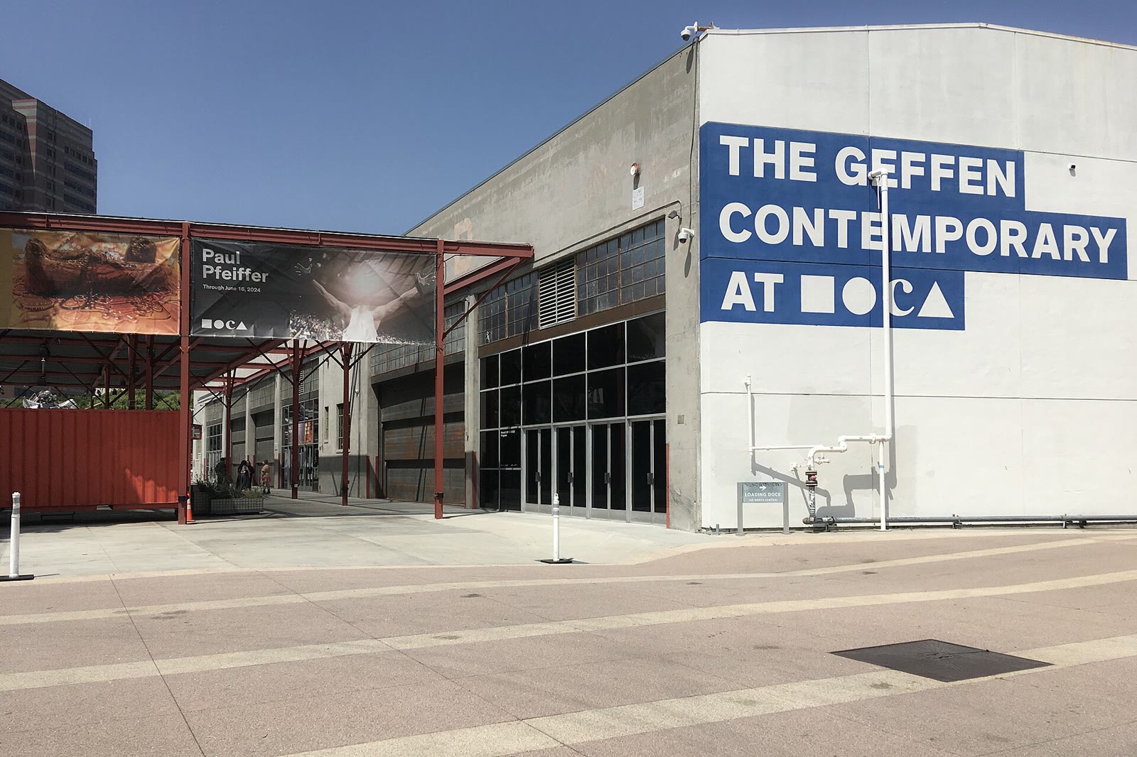 Exterior of the Geffen Contemporary at MOCA in Los Angeles