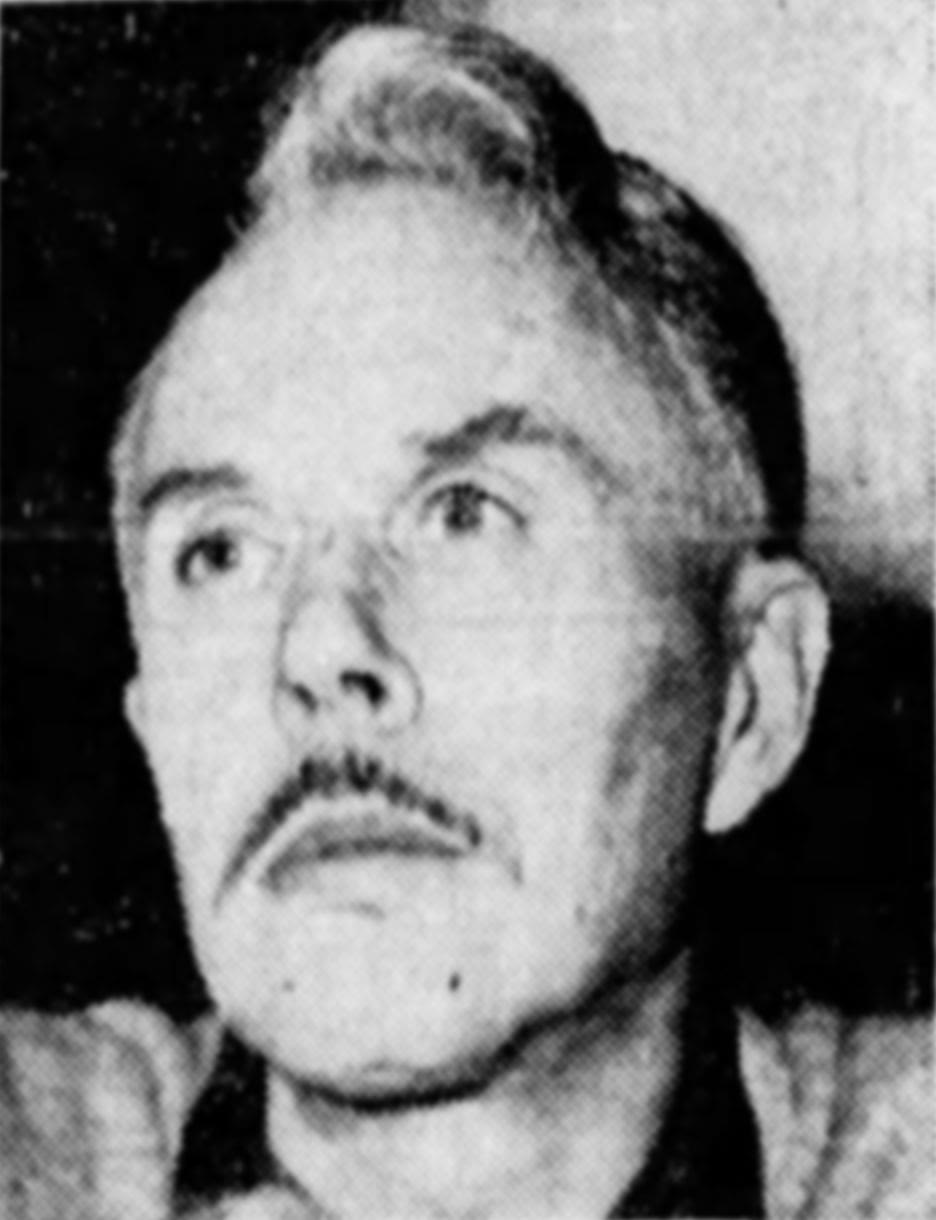 Black and white portrait of the composer Harry Partch in 1952