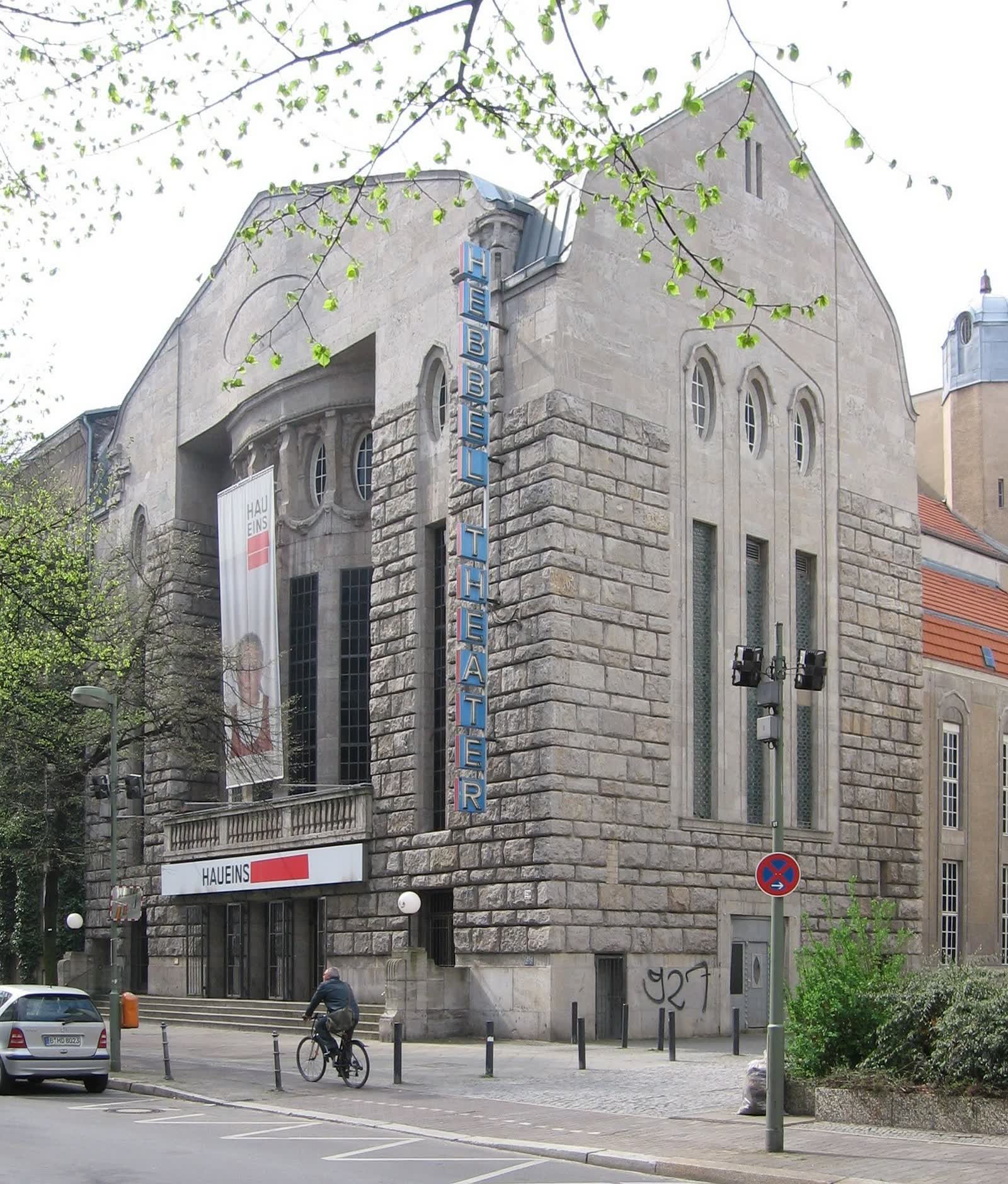 Facade of the Hebbel-Theater on Stresemannstrasse in Berlin