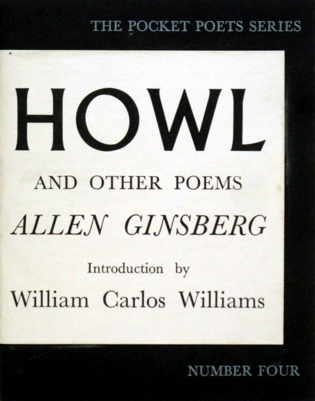 Cover of the first edition of Allen Ginsberg's Howl and Other Poems, 1956