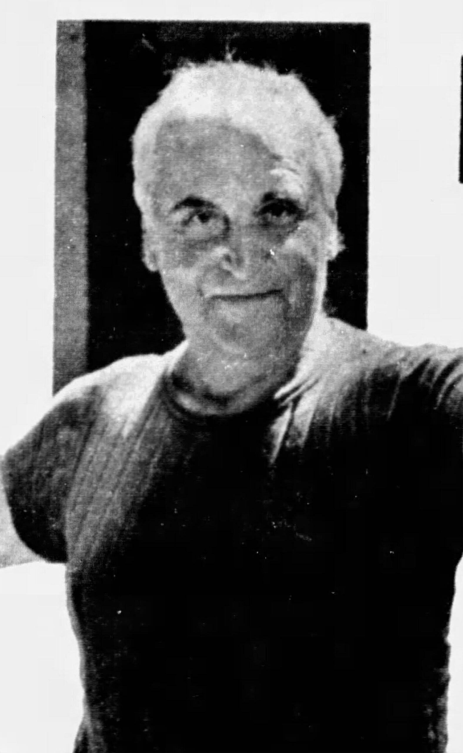 Black and white photograph of the artist Jean Varda