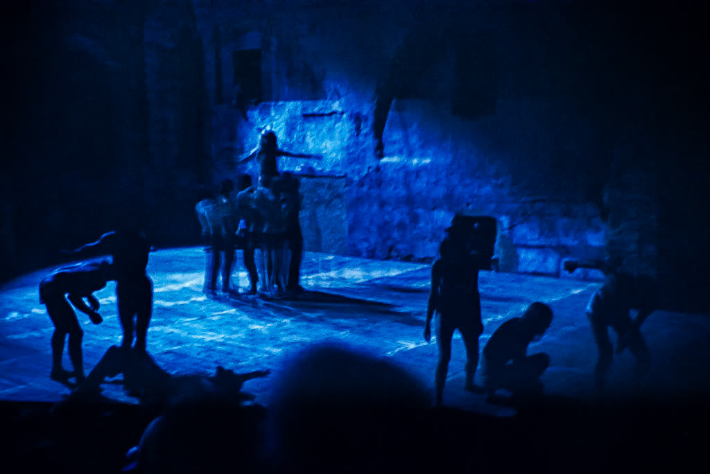 The Living Theatre performing Paradise Now in the Cloitre des Carmes in Avignon