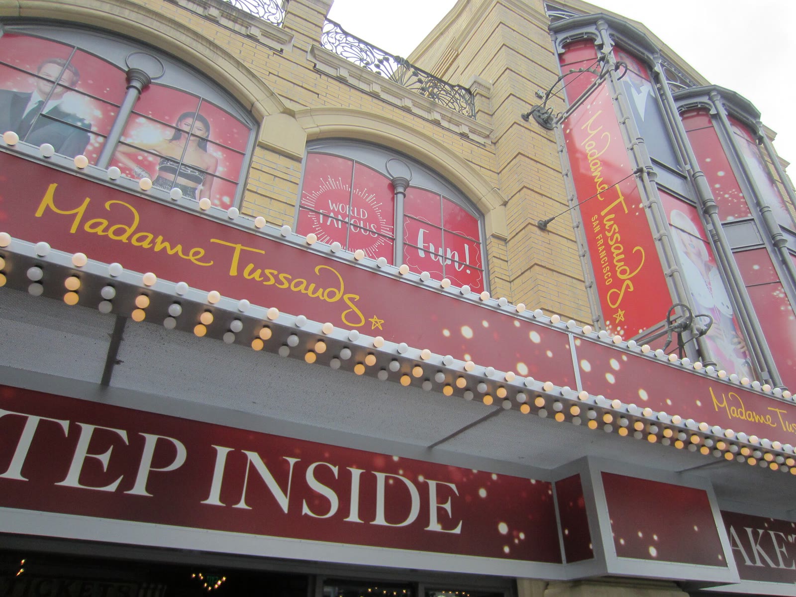 The street frontage of Madame Tussauds San Francisco at Fisherman's Wharf