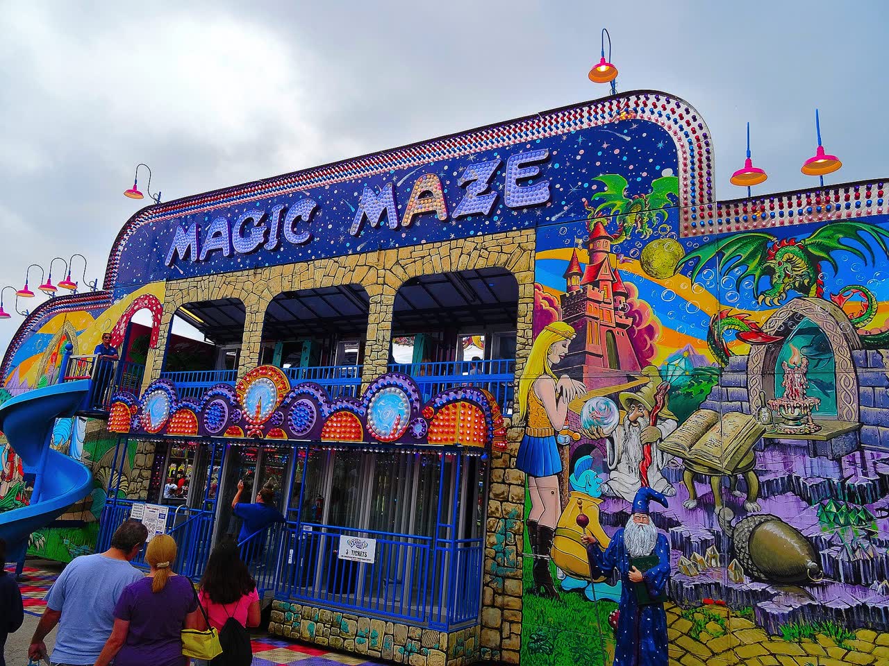The Magic Maze funhouse attraction, photographed in 2015