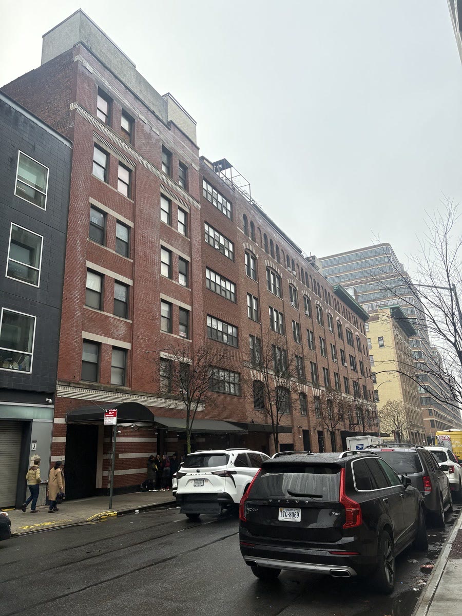 The McKittrick Hotel building at 530 West 27th Street in Manhattan, December 2024