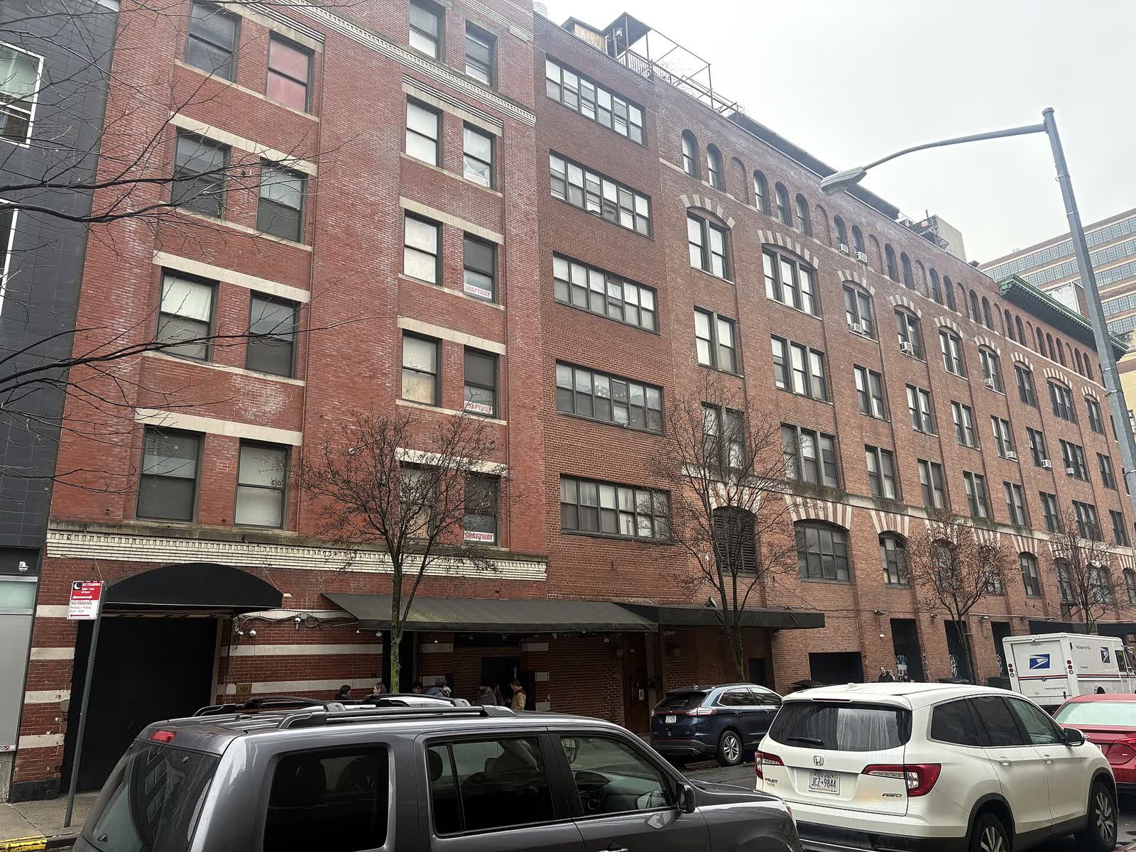 Exterior of the McKittrick Hotel building on West 27th Street in Manhattan