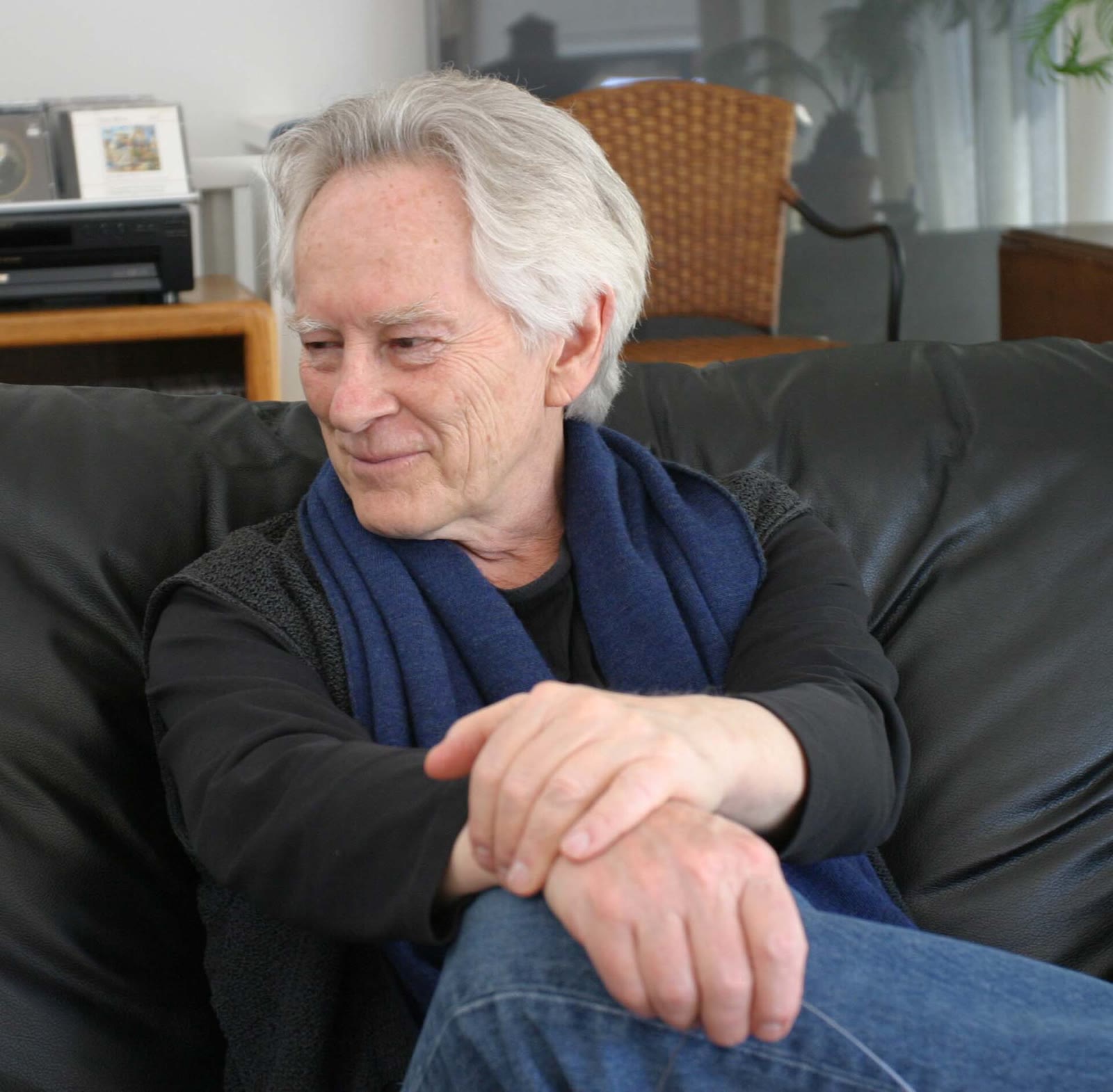 The poet Michael McClure photographed during the taping of Add-Verse in 2004
