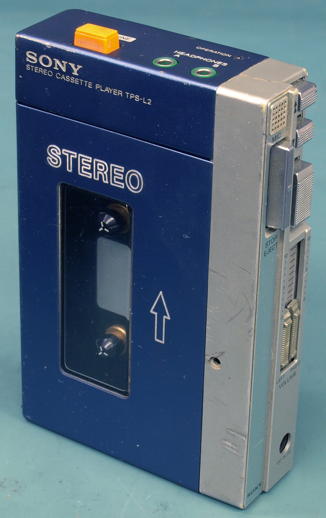 An original Sony Walkman TPS-L2 cassette player from 1979