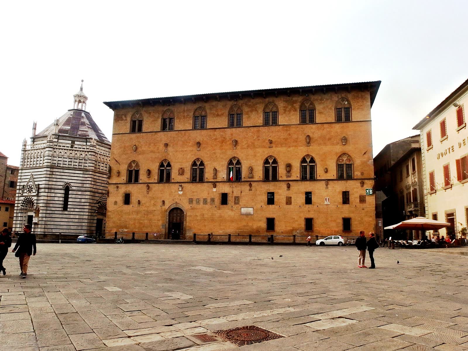 The Piazza del Duomo in Pistoia, Tuscany, Italy