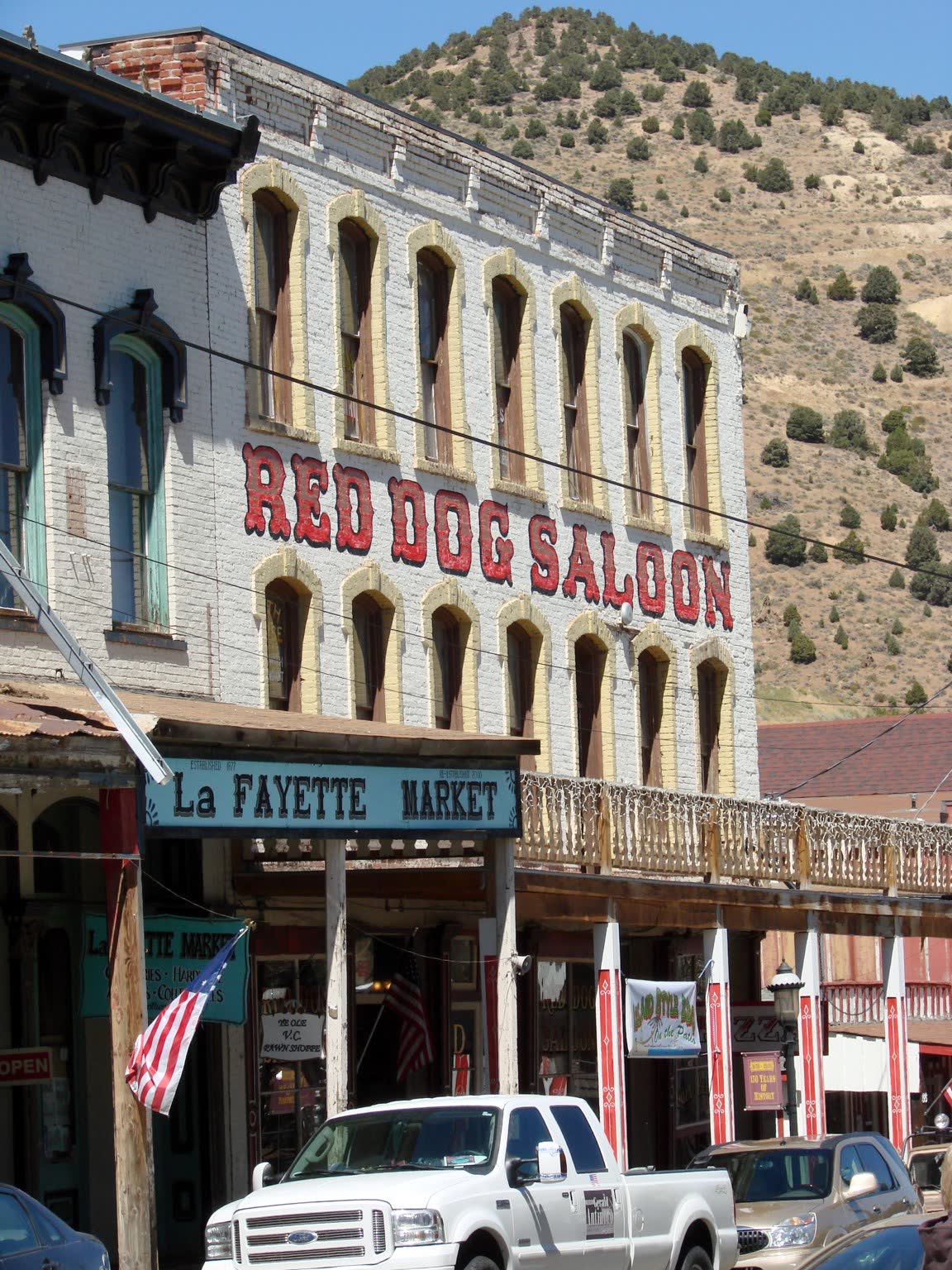 Storefront of the Red Dog Saloon in Virginia City, Nevada