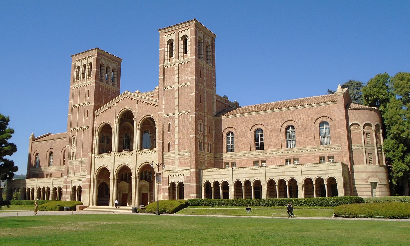 Royce Hall on Dickson Court on the UCLA campus in Westwood, Los Angeles