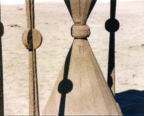 Archive photograph from Sands of Time, Antenna Theater's raked beach walk through cosmic time