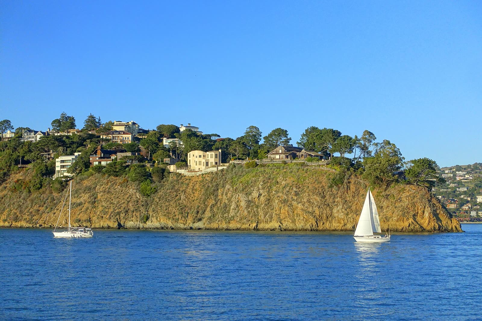 The Sausalito waterfront on Richardson Bay