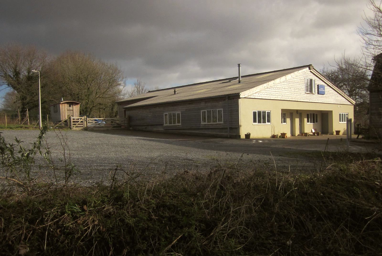 A building at Schumacher College in Devon, England