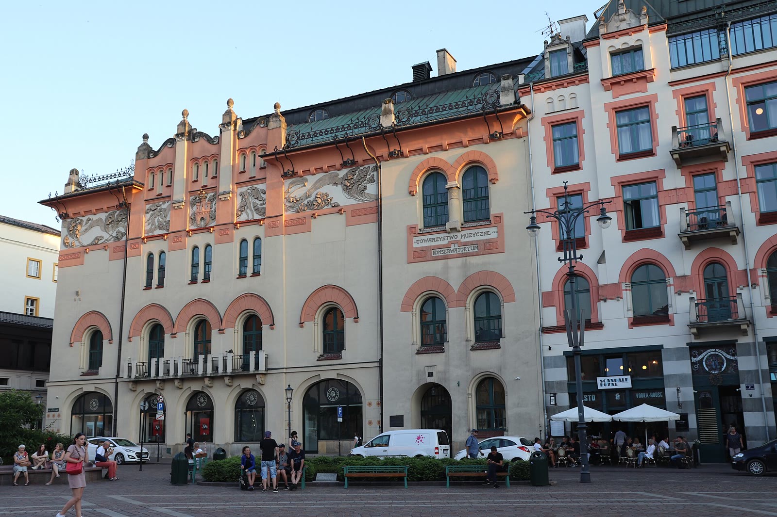 The Stary Theatre, Kraków's Old Theatre, photographed on a June evening in 2019