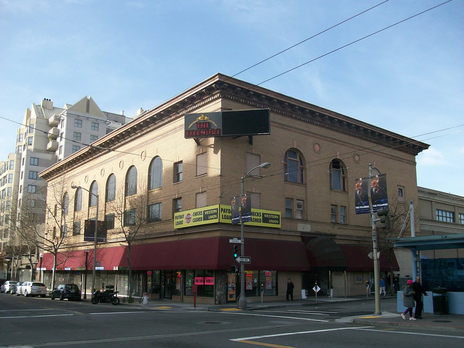 The Fillmore music hall building in San Francisco
