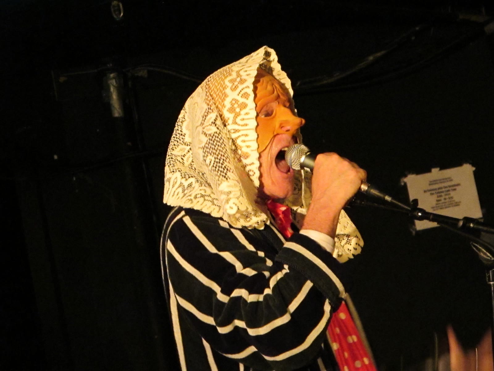 The Residents performing on stage at the Middle East Downstairs club