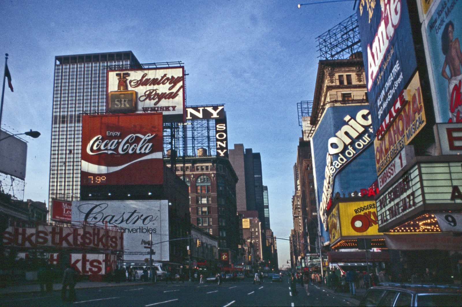 Times Square in New York in 1980, the setting that inspired Etiquette of the Undercaste