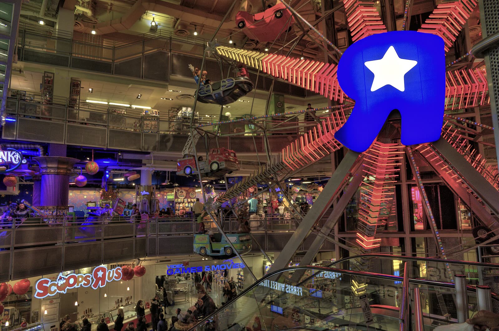The Toys R Us store in Times Square, New York, photographed in March 2012