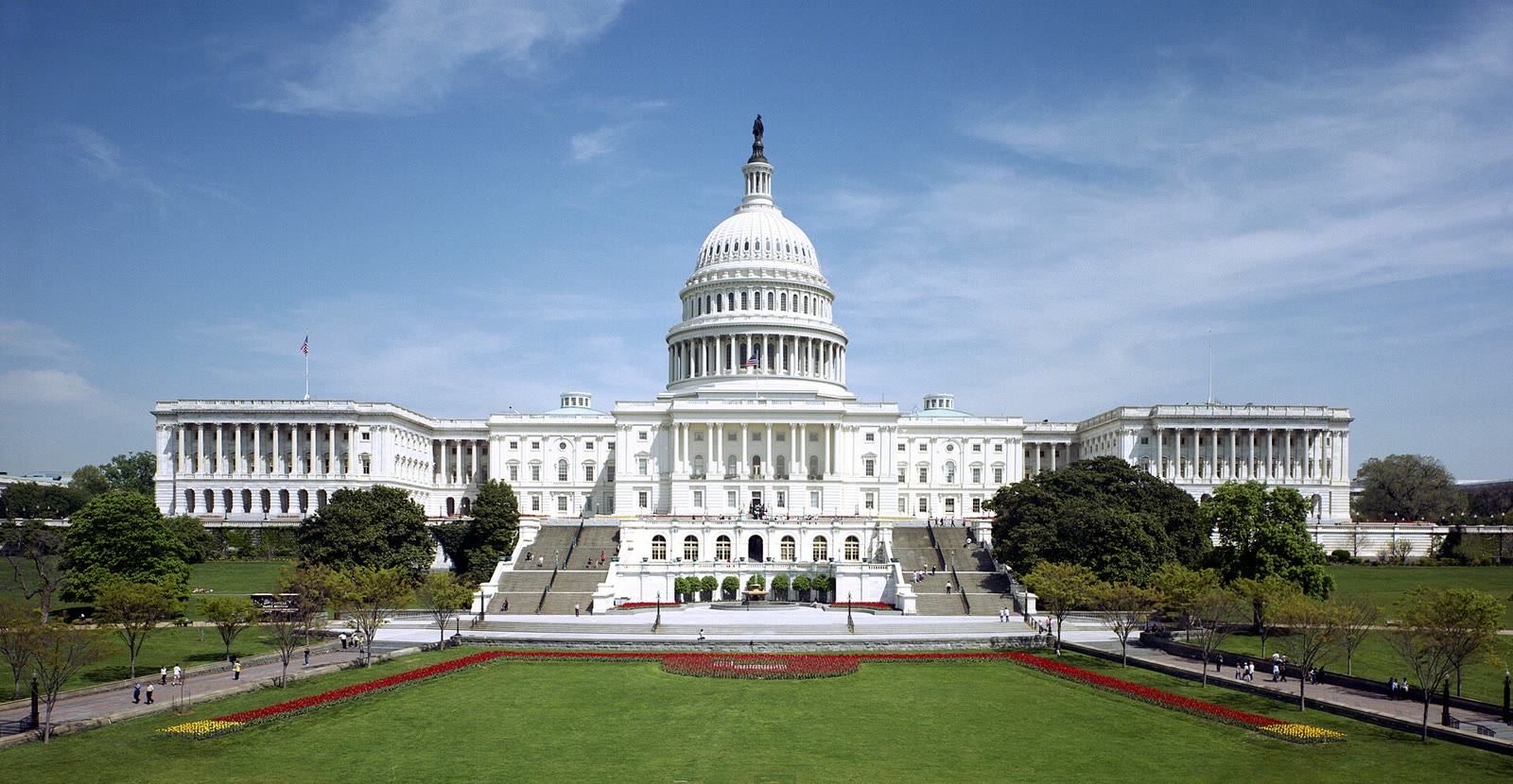 The west front of the United States Capitol in Washington, DC, photographed in 1997