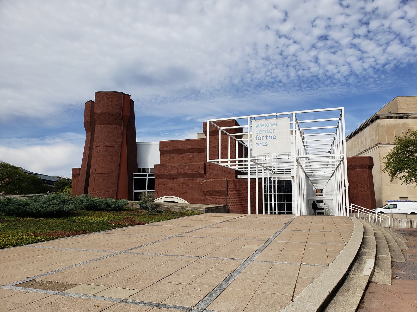 South side of the Wexner Center for the Arts on the Ohio State University campus